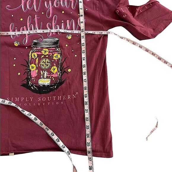 Simply Southern Let Your Light Shine Long Sleeve T-Shirt Women’s Small NWOT - Picture 6 of 9